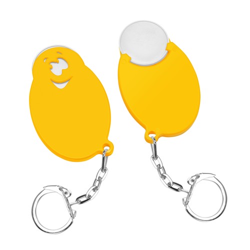Chip holder with 1€ chip "face" Chip holder with 1€ chip "face"
