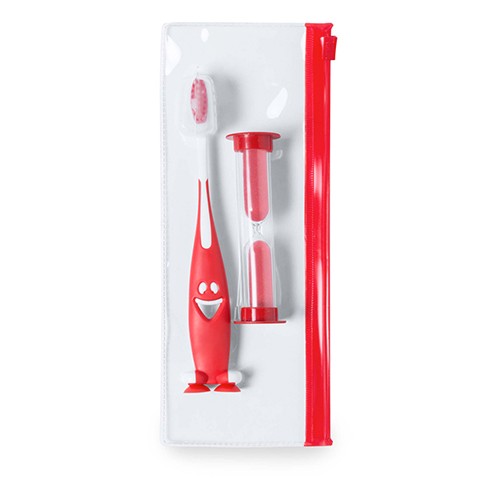Toothbrush and hourglass set. Greccio