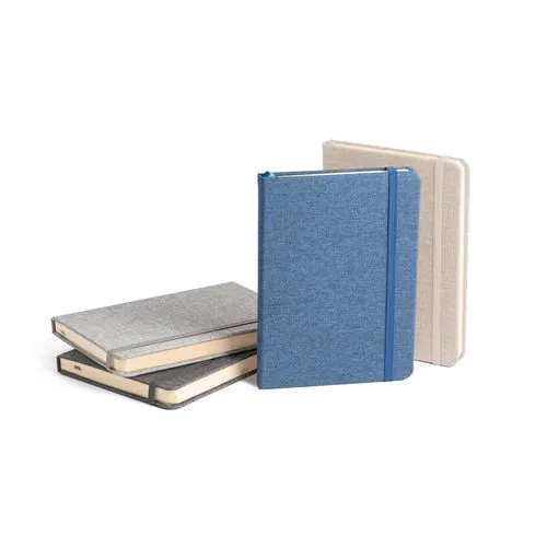 BOYD. A5 notebook in recycled polyester (100% rPET) with lined sheets BOYD. A5 notebook in recycled polyester (100% rPET) with lined sheets