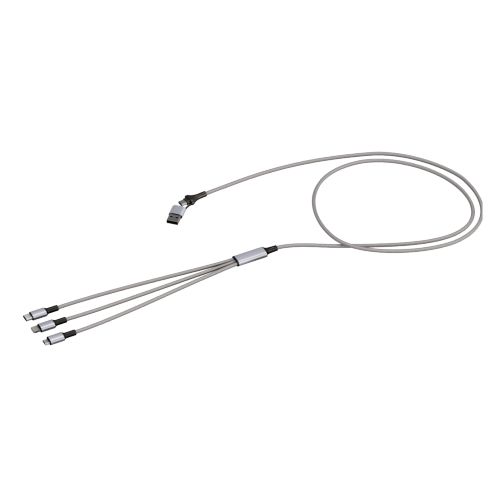 Braided - Cavo con connettore triplo