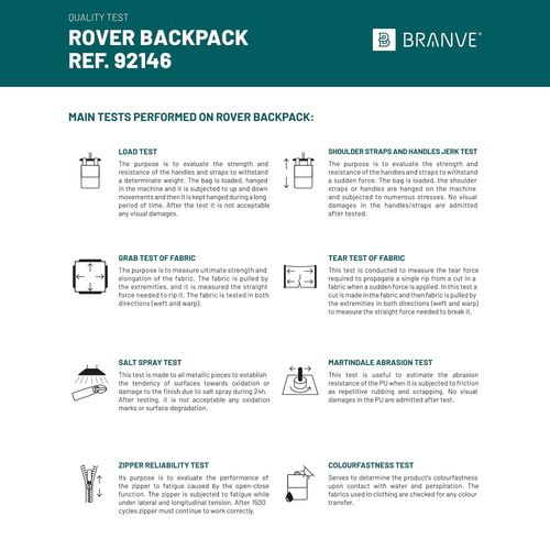 ROVER BACKPACK. Mochila de microfibra y PU