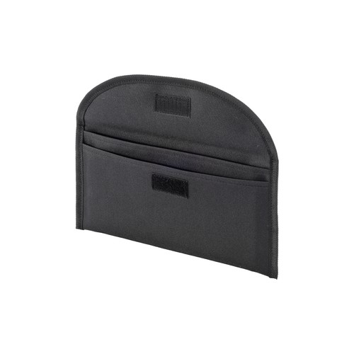 600D polyester document pouch with two pockets and velcro closure