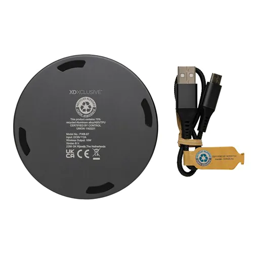 Caricatore wireless 10W in alluminio RCS Terra Caricatore wireless 10W in alluminio RCS Terra
