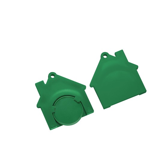 Porte-clés jeton1€ "maison" Porte-clés jeton1€ "maison"