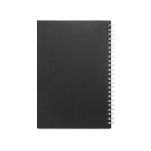 SCHILLER. Bloc-notes A5 avec couverture souple, fabriqué à partir de papier 100 % recyclé