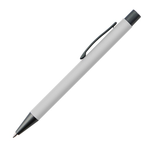 Plastic ballpoint pen with metal clip Plastic ballpoint pen with metal clip