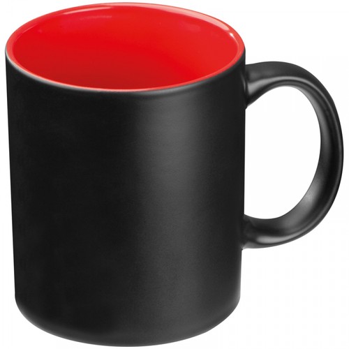Black mug with colored inside 300 ml Black mug with colored inside 300 ml