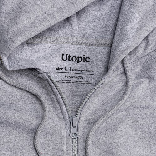 Tejido 100% regenerado. Sudadera unisex con capucha Tejido 100% regenerado. Sudadera unisex con capucha