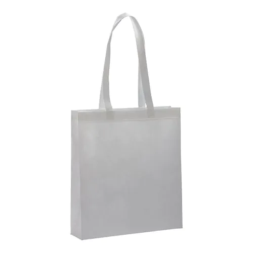 80 g/ m2 R-pet heat-sealed shopping bag with gusset