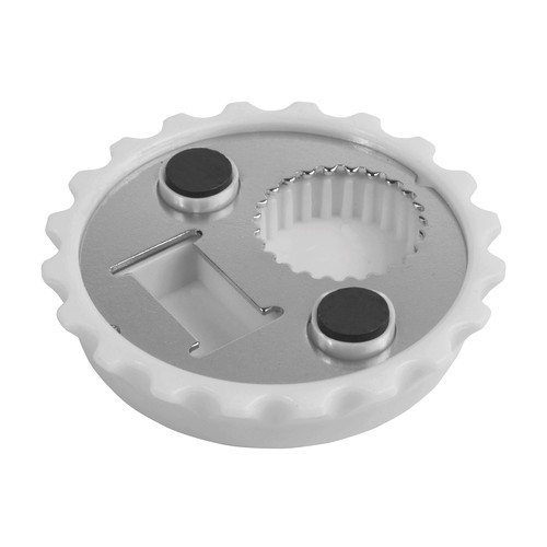 ABS and metal, bottle top-shaped, screw-top and bottle opener with magnets ABS and metal, bottle top-shaped, screw-top and bottle opener with magnets