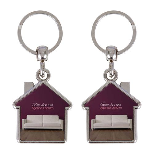PORTE-CLES MAISON IMP 2 FACES PORTE-CLES MAISON IMP 2 FACES