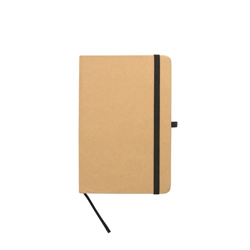 Bloc-notes en carton recyclé avec détails colorés