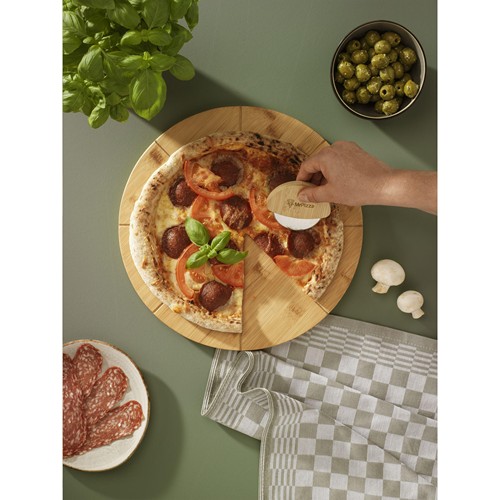 Cortello Bamboo Pizza Cutter pizzasnijder Cortello Bamboo Pizza Cutter pizzasnijder