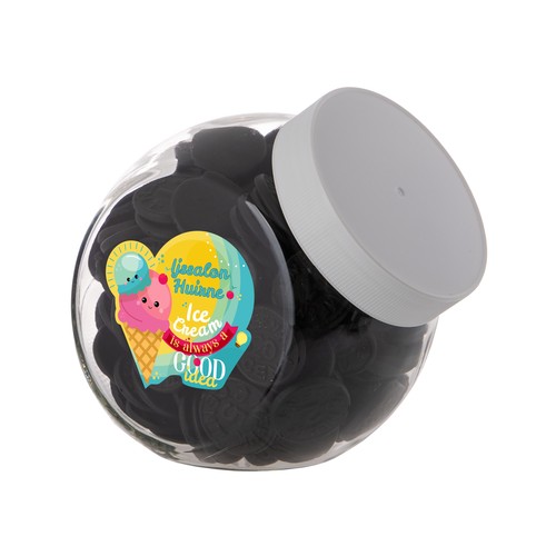 Medium glass jar 0,9 liter Medium glass jar 0,9 liter