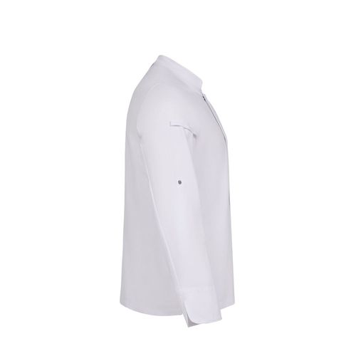 VL AGNI. Veste de cuisine unisexe (190 g/m²) en coton (35 %) et polyester recyclé (65 %) VL AGNI. Veste de cuisine unisexe (190 g/m²) en coton (35 %) et polyester recyclé (65 %)
