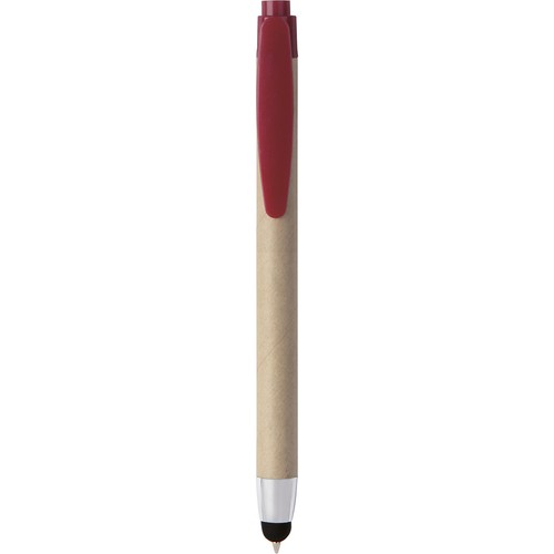 TOUCH SCREEN BALLPOINT PEN IN PLASTIC AND RECYCLED CARDBOARD