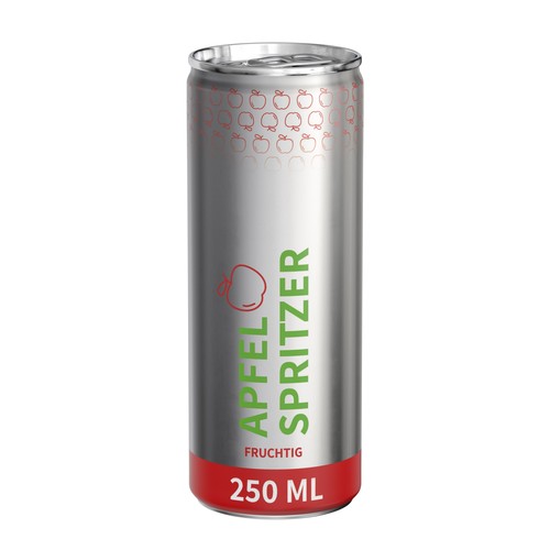 Apple Spritzer, sparkling (GER), 250 ml, Fullbody transp.