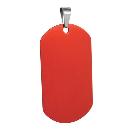 MARINES IDENTITY TAG ALUMINIUM RED