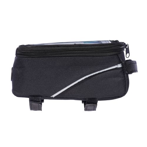 600D polyester bicycle bag with mobile holder