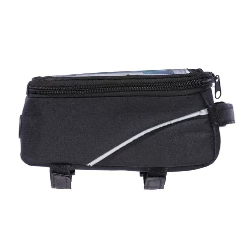 600D polyester bicycle bag with mobile holder