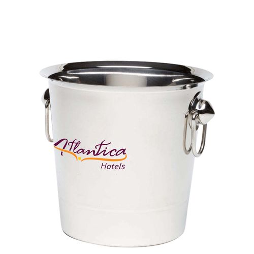 Seau à vin en acier inoxydable avec poignée en anneau (4 litres) Seau à vin en acier inoxydable avec poignée en anneau (4 litres)