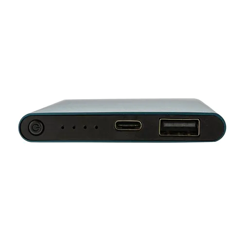 Powerbank plástico/aluminio RCS reciclado de 4000 mah tipo C Powerbank plástico/aluminio RCS reciclado de 4000 mah tipo C
