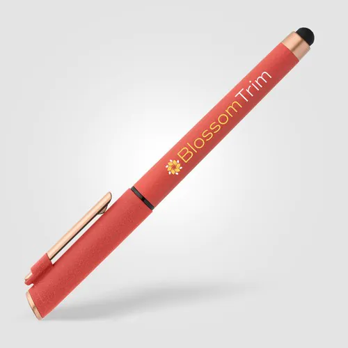 York Recycled Plastic Bronze Trim Stylus Gel Pen York Recycled Plastic Bronze Trim Stylus Gel Pen