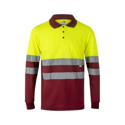 VL VULCAN. Polo bicolore (160g/m²) à manches longues, en polyester (100%) VL VULCAN. Polo bicolore (160g/m²) à manches longues, en polyester (100%)