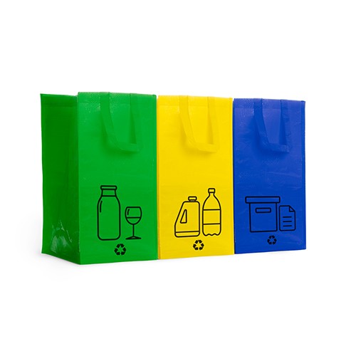 Set of 3 recycling bags Melocactus Set of 3 recycling bags Melocactus