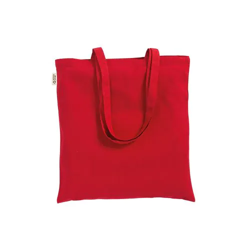 120 g/m2 recycled cotton shopper bag, long handles.