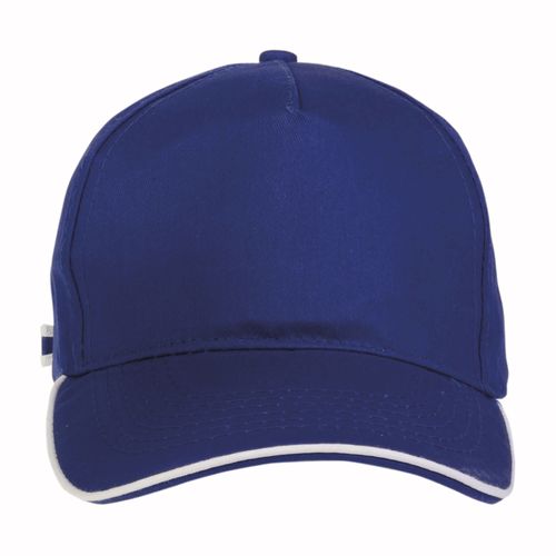 Cappellino in cotone, 5 pannelli con profilo in contrasto