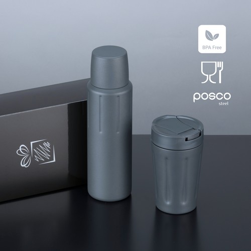 SCANDIC SET: COFFEE MUG AND THERMOS