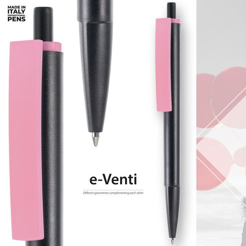 Penna a Sfera a scatto e-Venti Black