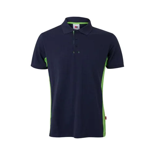 VL SUPAY. Polo bicolore piqué (180g/m²), a maniche corte, in cotone (60%) e poliestere (40%)