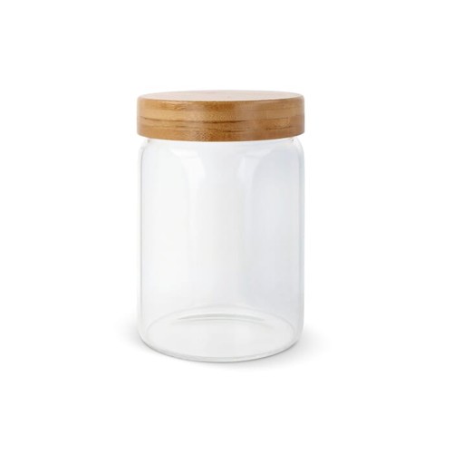 Canister glass & bamboo 900ml