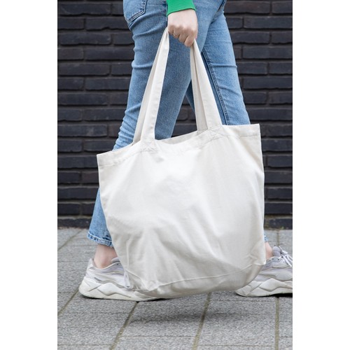Impact Aware™ re-canvas shopper met vakje 240gsm ongeverfd