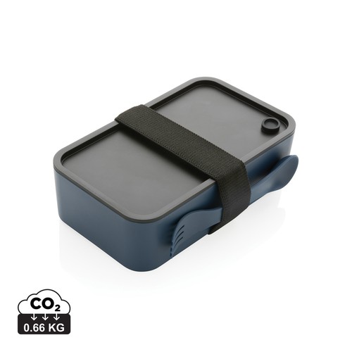 GRS recycled PP lunch box with spork GRS recycled PP lunch box with spork