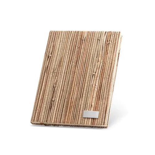NERUDA. A5 notepad with hardcover made from natural straw fibres NERUDA. A5 notepad with hardcover made from natural straw fibres