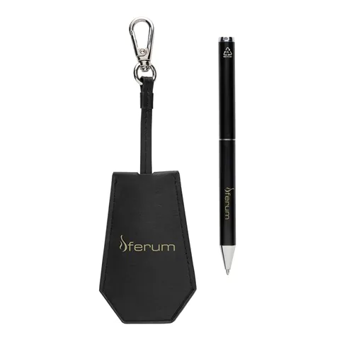 Set portachiavi e penna SP Tula in PU riciclato RCS