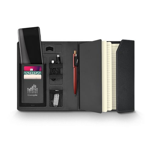 A5 PORTFOLIO WITH 5000 mAh POWERBANK AND INDUCTION CHARGER A5 PORTFOLIO WITH 5000 mAh POWERBANK AND INDUCTION CHARGER