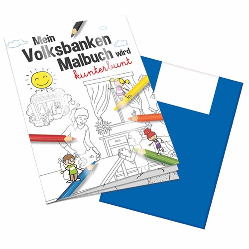 Colouring book / set A6 - Volksbanken - Colouring book neutral Colouring book / set A6 - Volksbanken - Colouring book neutral