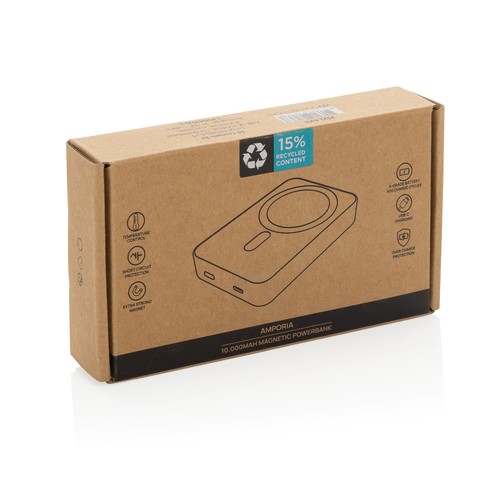 Amporia RCS rplastic magnetische 10.000 mAh powerbank Amporia RCS rplastic magnetische 10.000 mAh powerbank