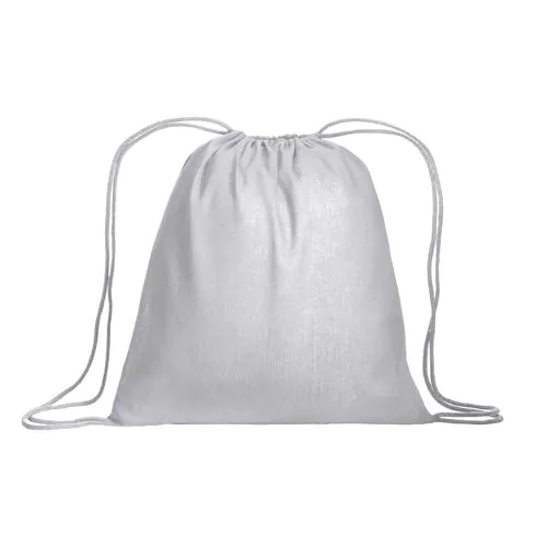 Backpack made of 120 g/m2 cotton, with choke closure. It is OEKO-TEX® certified.