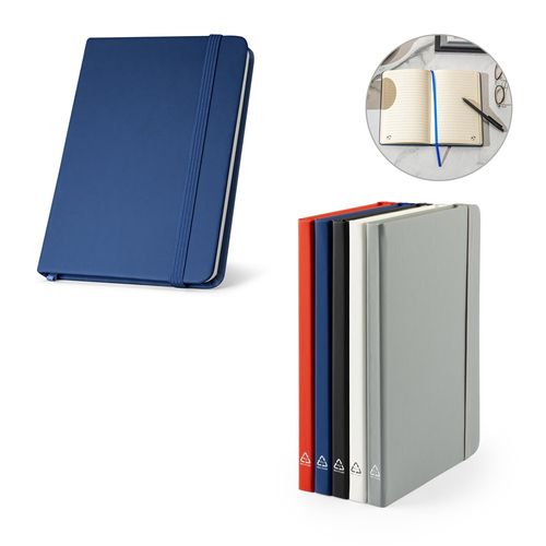 CAMPUS. Cahier A5 à couverture rigide en PU (35% recyclé) avec pages lignées 100% recyclé CAMPUS. Cahier A5 à couverture rigide en PU (35% recyclé) avec pages lignées 100% recyclé