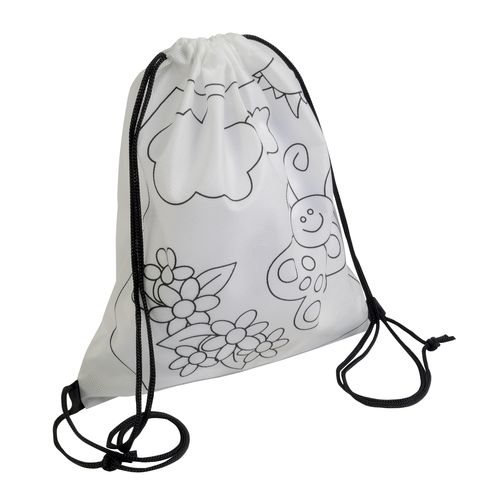 5 wax with cylindrical cross-sections, in non-woven colorable mini bagpack