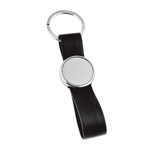 PORTE-CLÉS PVC NOIR AVEC PLAQUE PORTE-CLÉS PVC NOIR AVEC PLAQUE