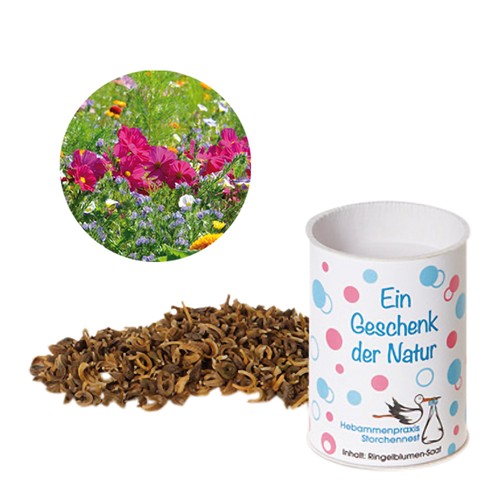 tambour publicitaire - Mélange de fleurs d'été