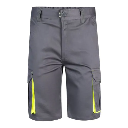VL HEMERA. Two-tone, multi-pocket stretch Bermuda shorts (240g/m²), in cotton (46%), EME (38%) and polyester (16%) VL HEMERA. Two-tone, multi-pocket stretch Bermuda shorts (240g/m²), in cotton (46%), EME (38%) and polyester (16%)