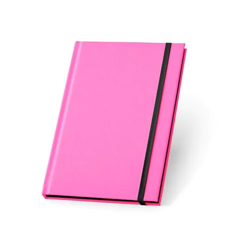 WATTERS. Bloc-notes A5 en PU fluorescent avec pages lignées WATTERS. Bloc-notes A5 en PU fluorescent avec pages lignées