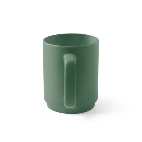 MIGHTY. Taza de cerámica con cuerpo cilíndrico 330 mL